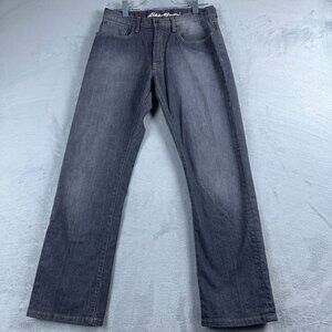 Eddie Bauer Straight Leg Jeans Specially Dyed Mid Rise Women's Gray Size 30X30